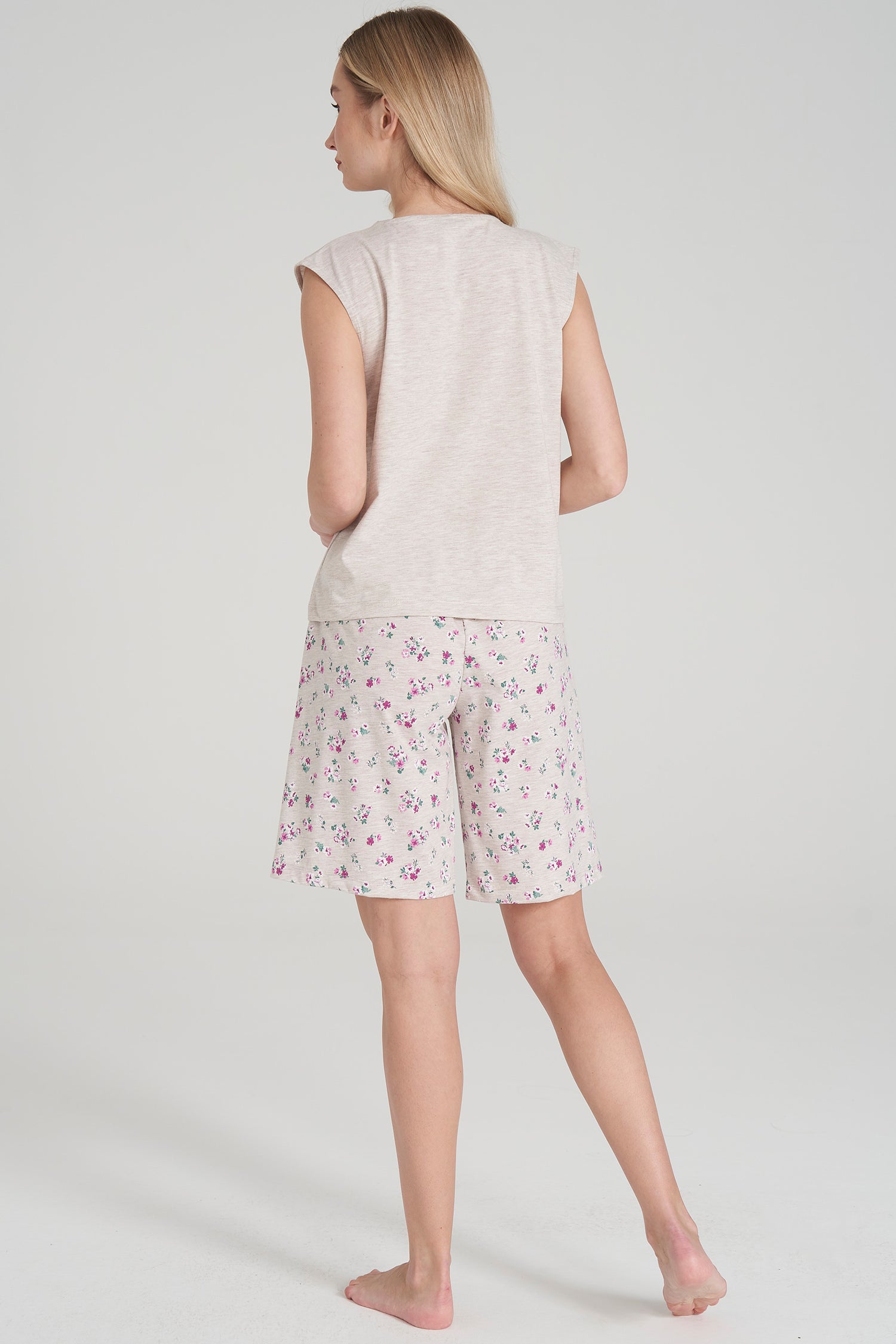 Ärmelloses Pyjama-Set mit Short