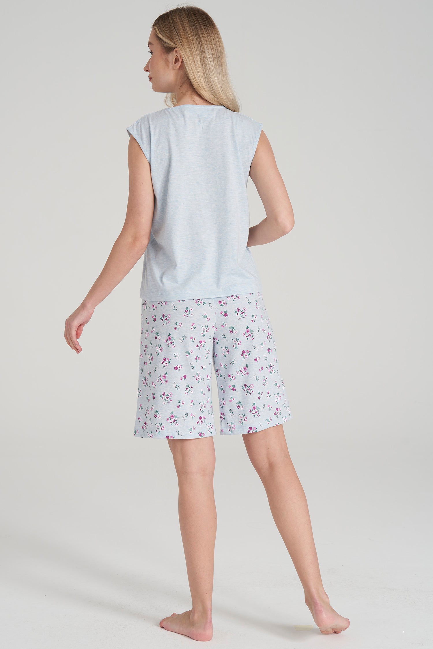 Ärmelloses Pyjama-Set mit Short