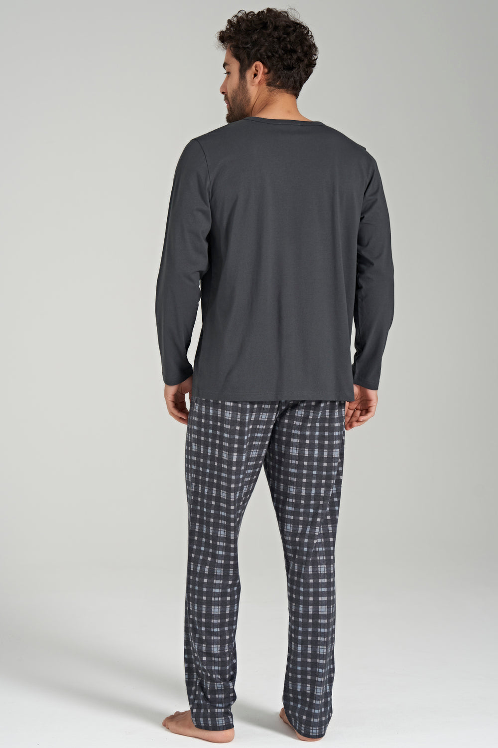 Herren Langarm Pyjama-Set