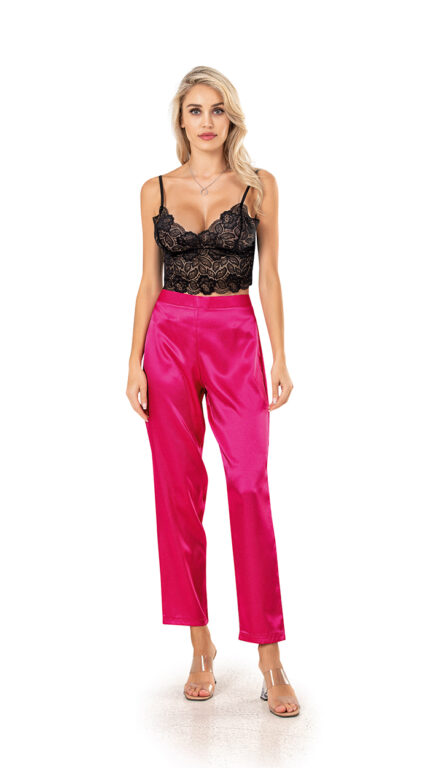 308 Saten Bralet Pijama Takım